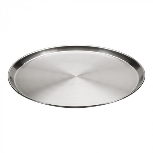 HorecaTraders Plateau de service | acier inoxydable | 0,8 kg | Ø40 cm 