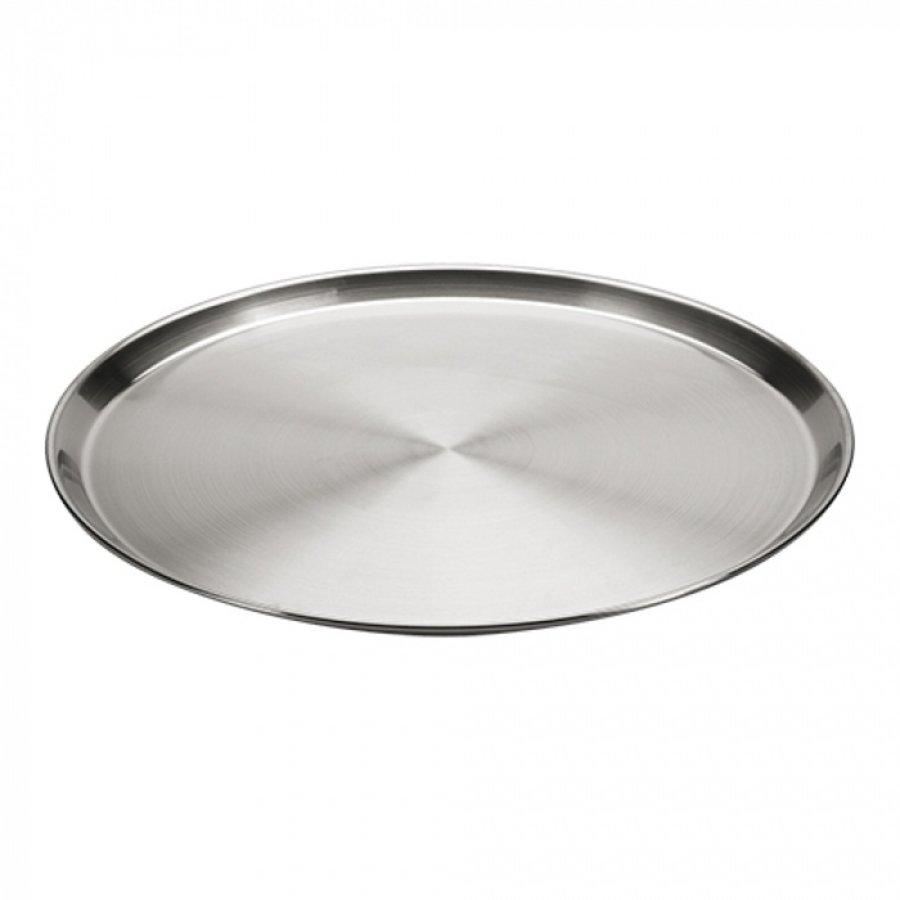 Serving tray | stainless steel | 0.8kg | Ø40 cm