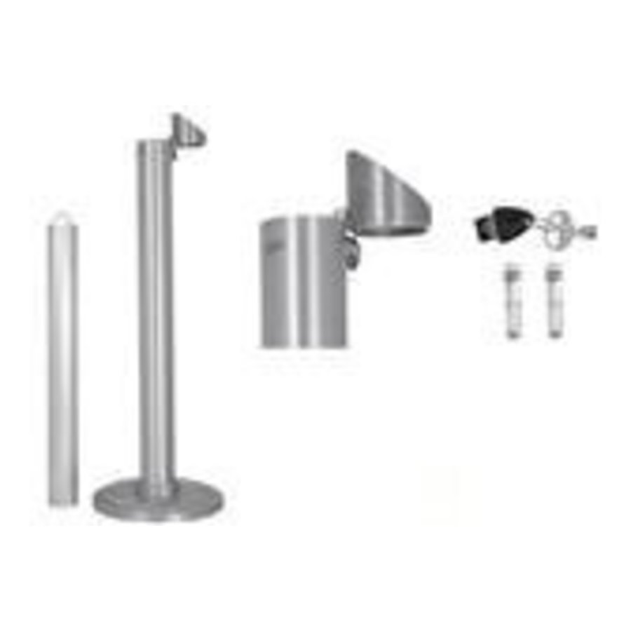 Cigarette butt column aluminum 4.5 liters | 1350 butts