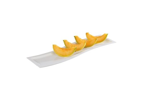  HorecaTraders Plateau de service | Plastique | 0,6 kg | GN2/4 | 16,2 x 53 x 2 cm 