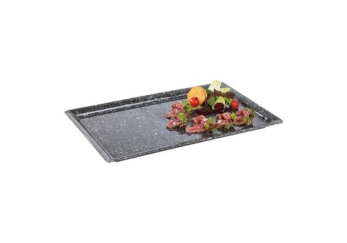  HorecaTraders Serving tray | 1.1kg | Plastic | GN2/4 | 16.2 x 53 x 3cm 