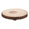 HorecaTraders Serving tray | 0.5kg | Wood | Ø20~25cm