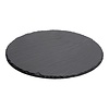 HorecaTraders Serving tray | Round | 0.8 kg | Slate | Ø30 cm