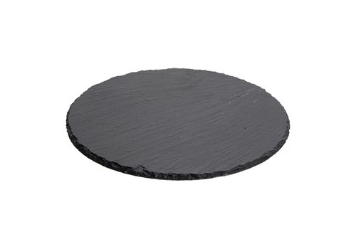  HorecaTraders Serving tray | Round | 0.8 kg | Slate | Ø30 cm 