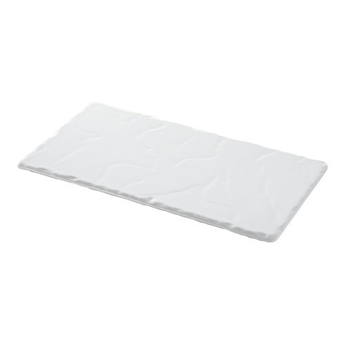  HorecaTraders Plateau de service | Porcelaine | Conception en ardoise | Blanc | 30 x 16 cm 