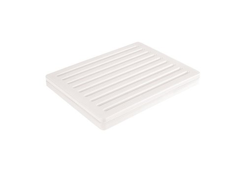  HorecaTraders Bread cutting board | Polyethylene | Crumb catcher | 43x32cm 