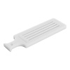 HorecaTraders Brotschneidebrett | Polyethylen | Krümelfänger und Griff | 50 x 15 cm