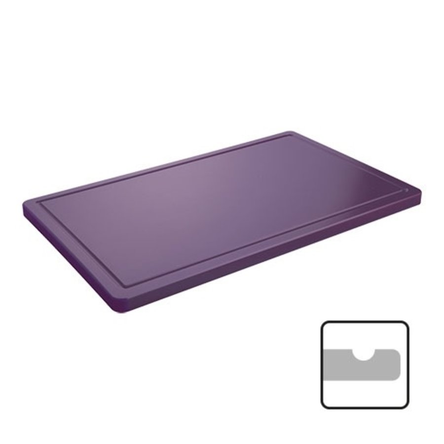 Schneidklinge | Polyethylen | Schlucht | GN 1/1 | Mehrere Farben