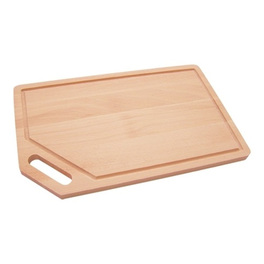 Cutting board | Groove | Handle | Beechwood | 45 x 26 cm