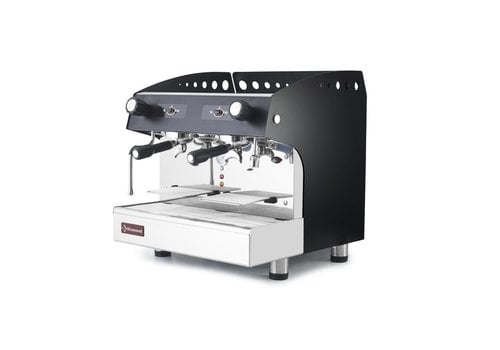  HorecaTraders Espresso machine | 2 groups | Semi-automatic | Black 