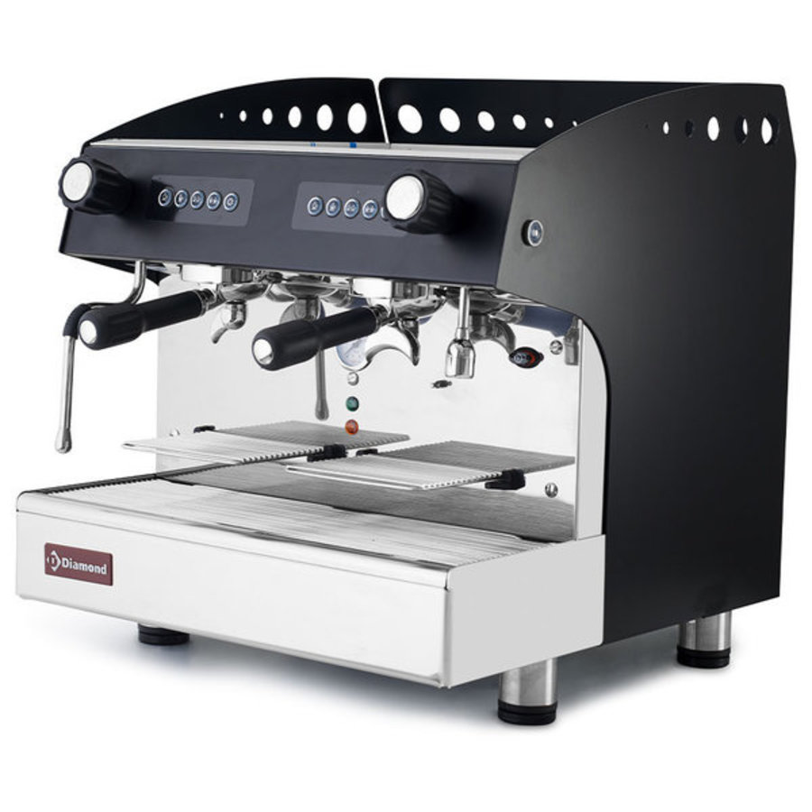 einde Overgave Kauwgom Espresso machine | 2 Groepen | Automatisch | - Horeca Traders