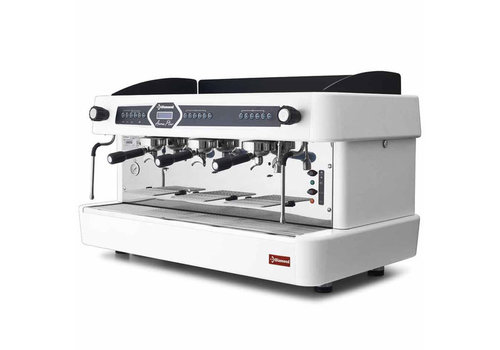  HorecaTraders Machine à café | Blanc | 3 groupes 