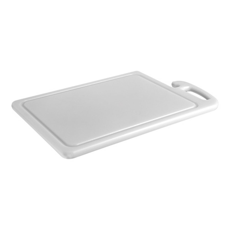 Cutting board | Groove/Flat | Handle | Polyethylene | 45 x 30 cm