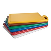 Snijplanken Set | Geul/Vlak | Handvat | 6-delig | Polyethyleen | 45 x 32 cm