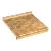 HorecaTraders Carving Board | Bamboo | 2 Sides Edged | 39 x 39 x 5 cm