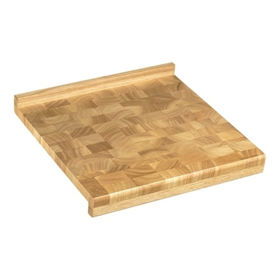 Planche à découper | Bambou | 2 côtés bordés | 39 x 39 x 5 cm