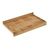 HorecaTraders Carving Board | Bamboo | 2 Sides Edged | 60 x 40 x 6.5 cm