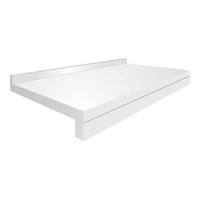 Carving sheet | Polyethylene | White | 2 Sided Edged | 60x40cm