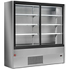 HorecaTraders Gekoelde Wandvitrine met glazen deuren | Air forced | 1500x545xh1900