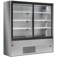 Refrigerated Wall Display Case with Glass Doors | Air Forced | 1500x545xh1900