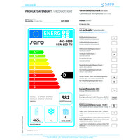 Professional refrigerator | EGN 650 TN | stainless steel | -2 / +8°C | 740x830x2000