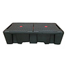 HorecaTraders Plastic drip tray with grid | 1130L | Plastic | 2450x1450x575mm