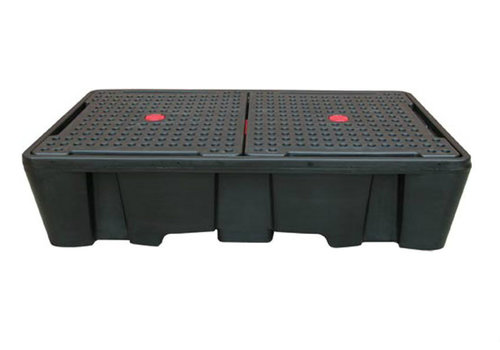  HorecaTraders Bac d'égouttage en plastique avec grille | 1130L | Plastique | 2450 x 1450 x 575 mm 