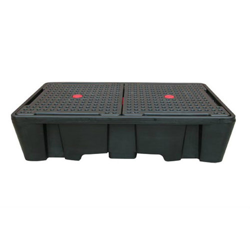  HorecaTraders Bac d'égouttage en plastique avec grille | 1130L | Plastique | 2450 x 1450 x 575 mm 