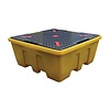 HorecaTraders Bac d'égouttage en plastique avec grille | 1260L | Plastique | 1680 x 1680 x 700 mm