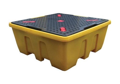 HorecaTraders Bac d'égouttage en plastique avec grille | 1260L | Plastique | 1680 x 1680 x 700 mm 