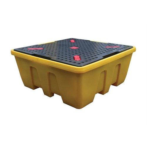  HorecaTraders Bac d'égouttage en plastique avec grille | 1260L | Plastique | 1680 x 1680 x 700 mm 