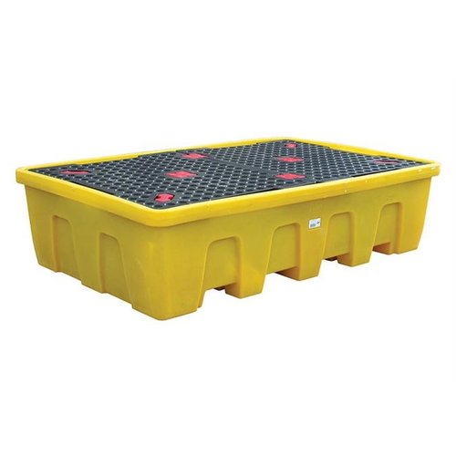  HorecaTraders Tropfschale aus Kunststoff mit Gitter | 1200 l | Kunststoff | 2260 x 1460 x 575 mm 