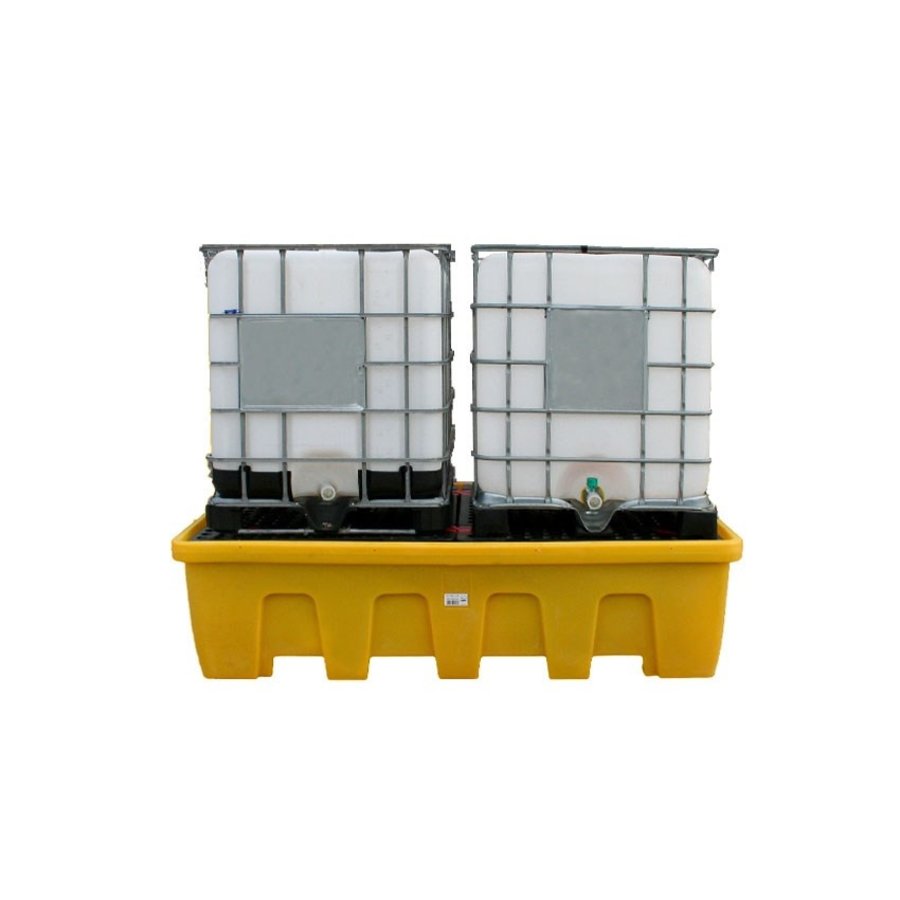 Plastic drip tray with grid | 1200L | Plastic | 2260x1460x575mm