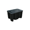 HorecaTraders Bac d'égouttage en plastique avec grille | 230L | Plastique | 600 x 1000 x 680 mm