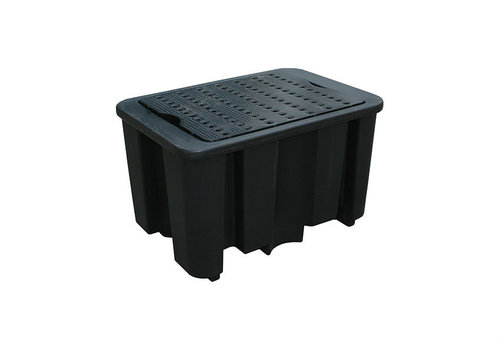  HorecaTraders Plastic drip tray with grid | 230L | Plastic | 600x1000x680mm 