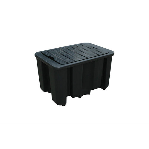  HorecaTraders Plastic drip tray with grid | 230L | Plastic | 600x1000x680mm 