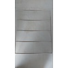 HorecaTraders Grille de four | acier inoxydable | 2/1GN | 650 x 530 mm | 33 fils | Sortie
