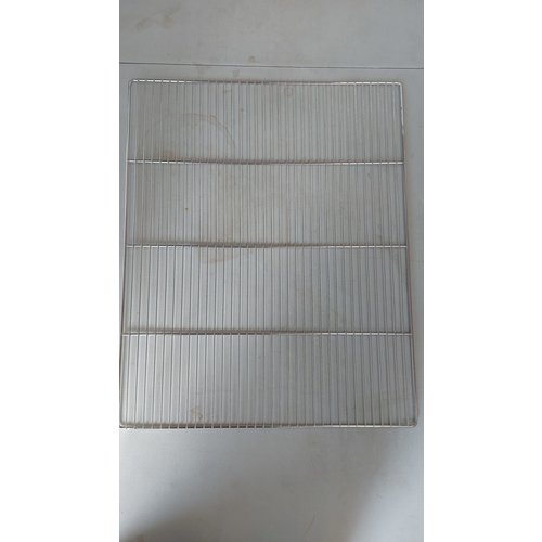 HorecaTraders Backofenrost | Edelstahl | 2/1GN | 650 x 530 mm | 33-fädig | Auslass 