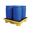 Drip tray with grid | 4 barrels | 249L| Plastic | 1460x1460x305mm