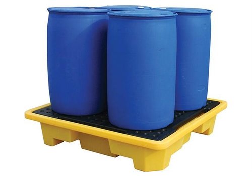  HorecaTraders Drip tray with grid | 4 barrels | 249L| Plastic | 1460x1460x305mm 