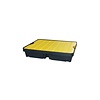 HorecaTraders Bac d'égouttage avec grille jaune | 40L | Plastique | 800 x 600 x 155 mm