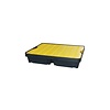 HorecaTraders Lekbak met geel rooster | 40L | Kunststof | 800 x 600 x 155 mm