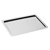 HorecaTraders Serving tray | Stainless steel | 26.5 x 32.5 cm | Outlet