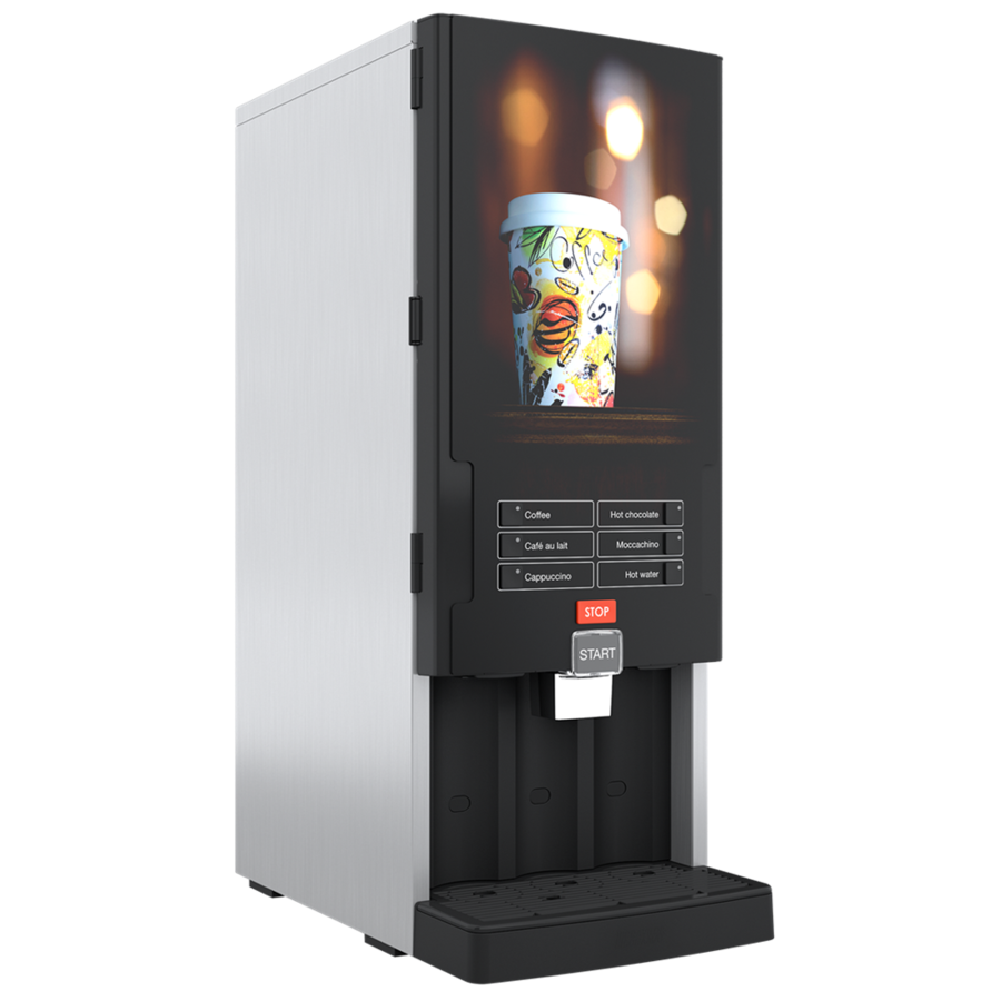 Machine à café instantané Bolero Turbo 331 | 1x5,3 litres / 2x2,4 litres | 230 V ~ 50/60 Hz 3510 W