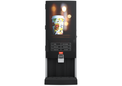  HorecaTraders Rivero Turbo 121 Instant koffiemachine | 1x3 liter / 2x1,3 liter | 230V | 315 x 535 x 810 mm 