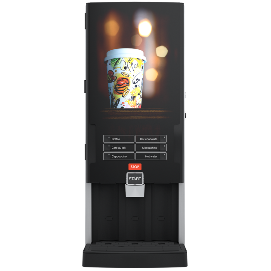 Rivero Turbo 121 Instant koffiemachine | 1x3 liter / 2x1,3 liter | 230V | 315 x 535 x 810 mm