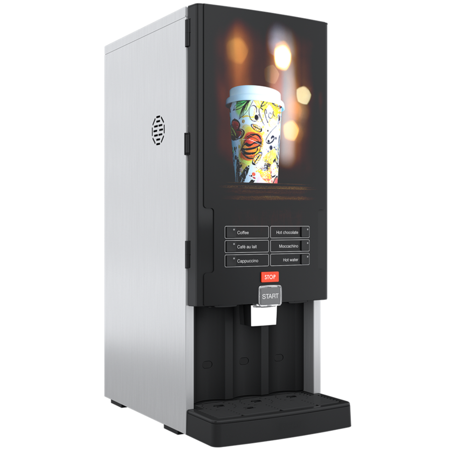 Rivero Turbo 121 Instantkaffeemaschine | 1x3 Liter / 2x1,3 Liter | 230V | 315 x 535 x 810 mm