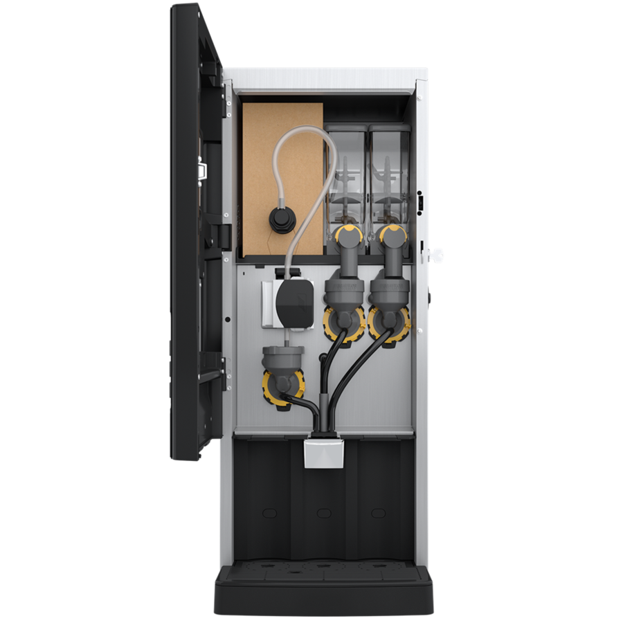 Rivero Turbo 121 Instantkaffeemaschine | 1x3 Liter / 2x1,3 Liter | 230V | 315 x 535 x 810 mm