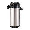 HorecaTraders Bravilor pump vacuum flask | stainless steel | 2.2 Liters