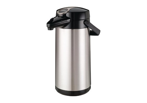  HorecaTraders Bravilor pump vacuum flask | stainless steel | 2.2 Liters 